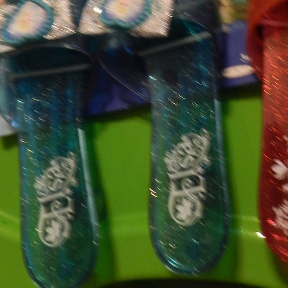 Disney Frozen Anna & Elsa Sparkle Shoes Toddlers Dressup Pretend roleplay NWT - Picture 10 of 15